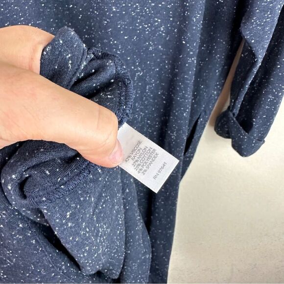 J. Jill Speckled Black Shift Dress Contemporary Causal 1X V-Neck - Picture 6 of 6